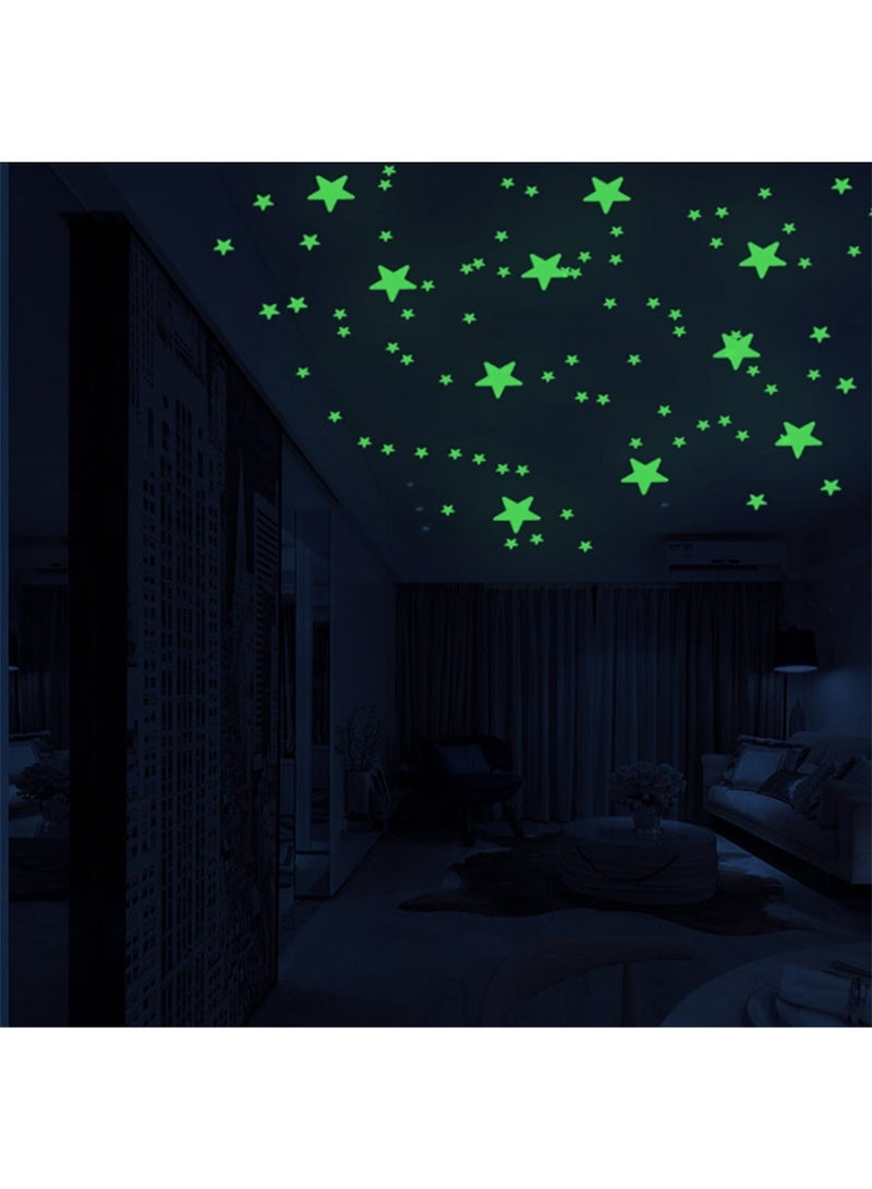 CHIYLE 144PCS Butterfly Starry Sky Sticker Set 3D Space Wall Sticker Set,Glow In The Dark Stars And Planets,Glowing Planet,Noctilucent Solar System For Kids Wall Decals - Image 5